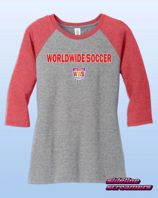 WORLDWIDE SOCCER WOMENS 3/4 SLEEVE