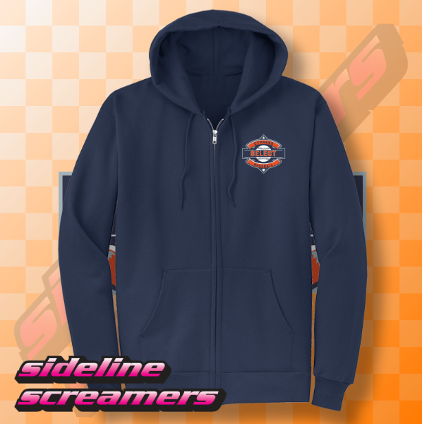 NAVY ZIP HOODIE